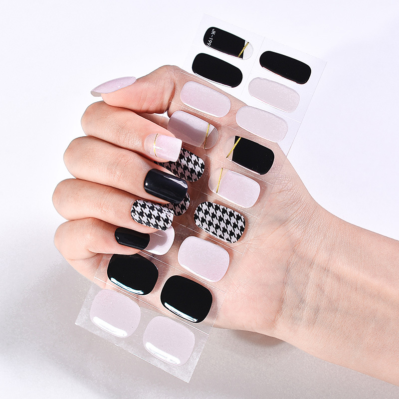 Hot Girl Cool Girl Sweet Cool UV Phototherapy Semi-baked Gel Nail Sticker - Image 9