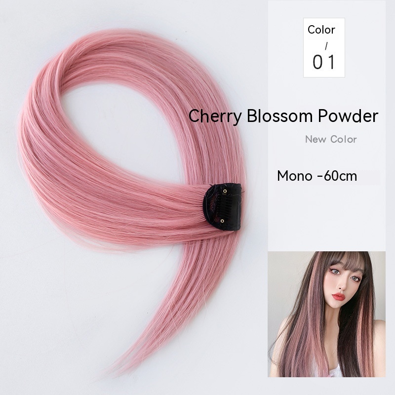 Gradient Color Straight Hair Piece High Temperature Silk Curly Hair - Image 11