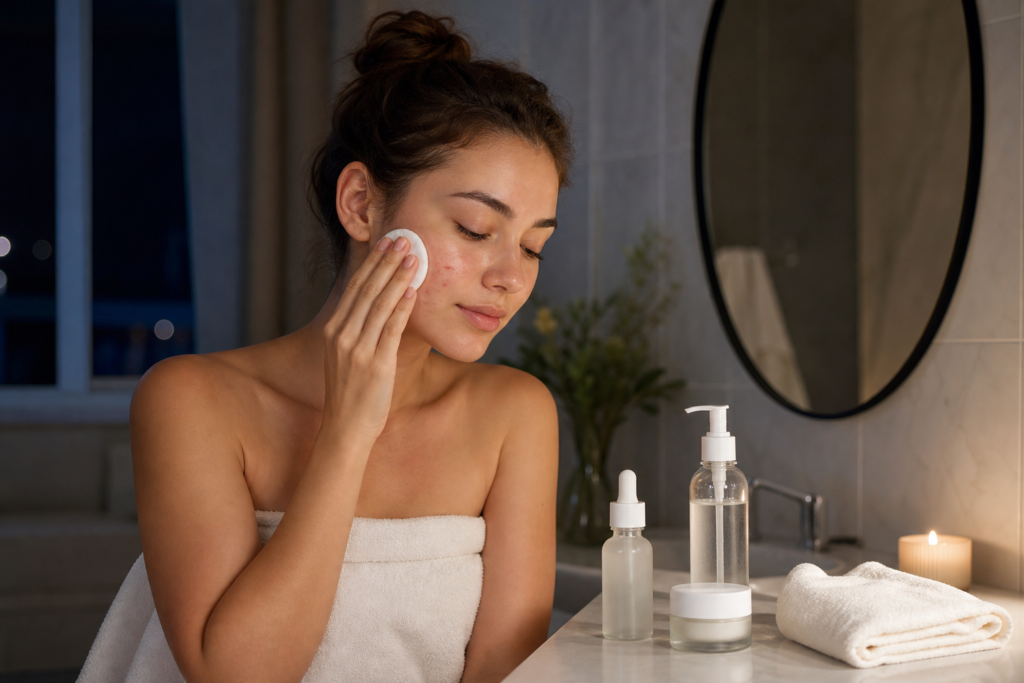 How to Build a Simple Night Routine for Acne-Prone Skin Without Overdoing It